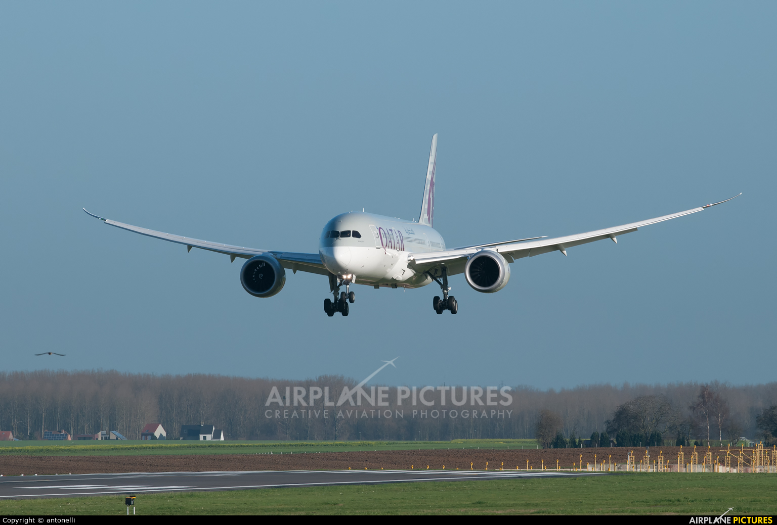 Qatar Airways A7-BCR aircraft at Brussels - Zaventem