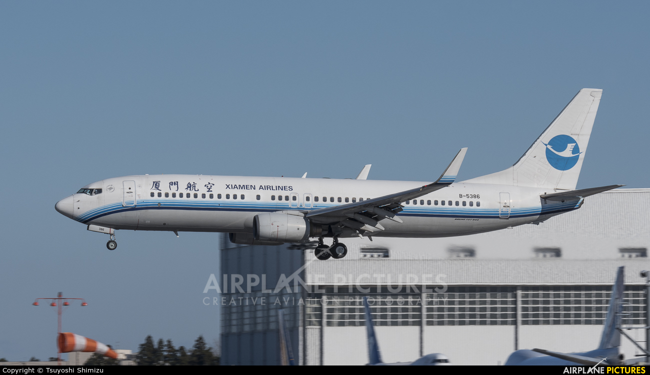 Xiamen Airlines B-5386 aircraft at Tokyo - Narita Intl