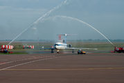 Special spotters flight in Belavia Tu-154M title=