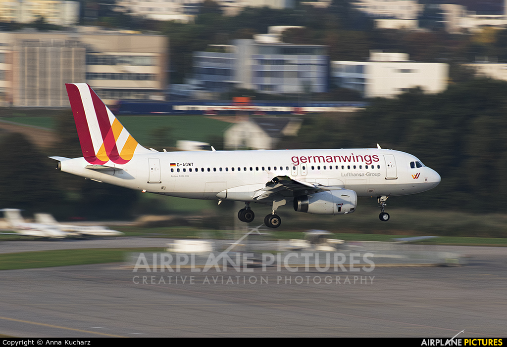 Germanwings D-AGWT aircraft at Zurich