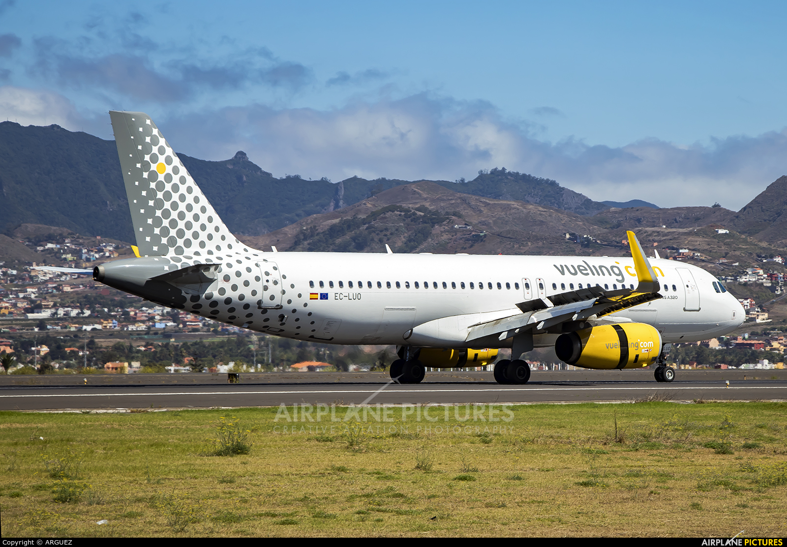 Vueling Airlines EC-LUO aircraft at Tenerife Norte - Los Rodeos