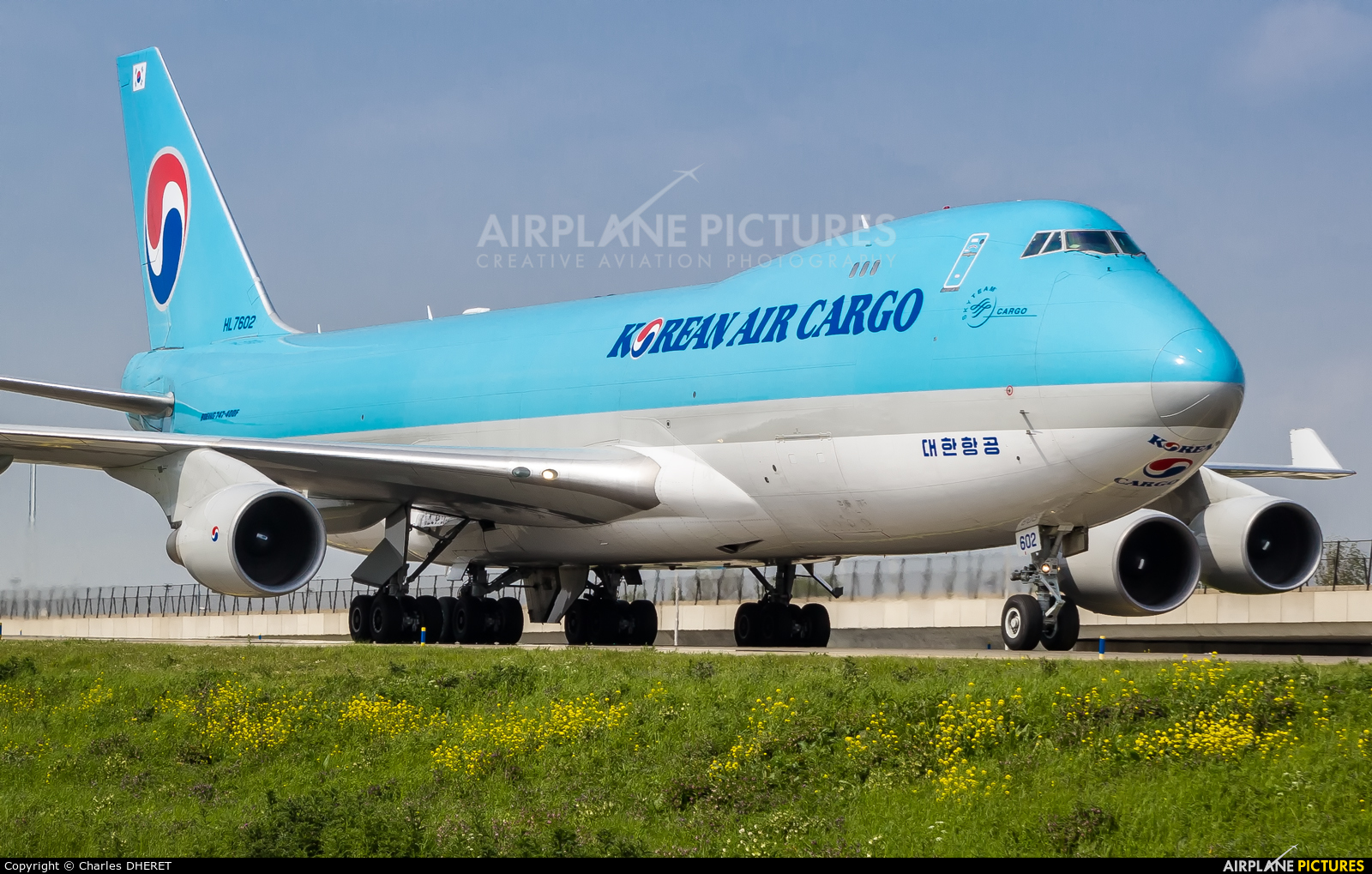Korean Air Cargo HL7602 aircraft at Amsterdam - Schiphol