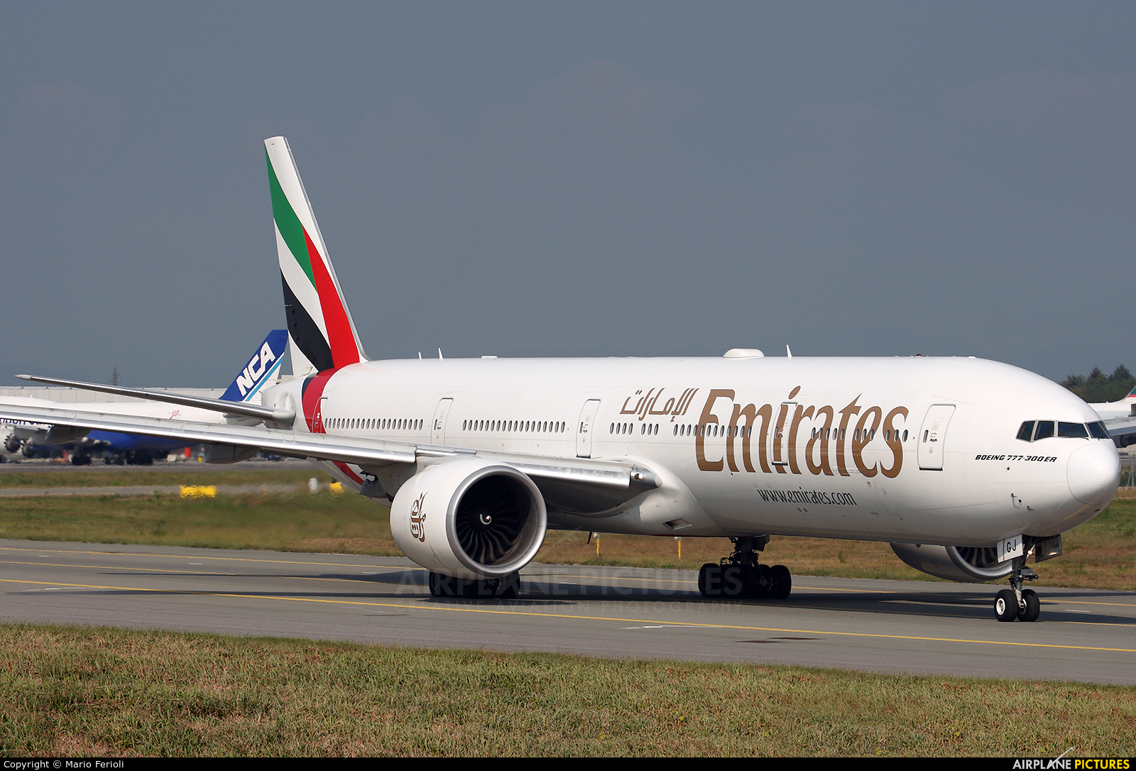 Emirates Airlines A6-EGJ aircraft at Milan - Malpensa