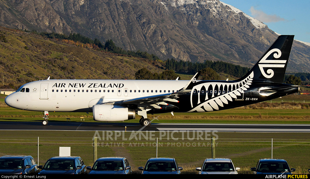 Air New Zealand ZK-OXH aircraft at Queenstown - Frankton