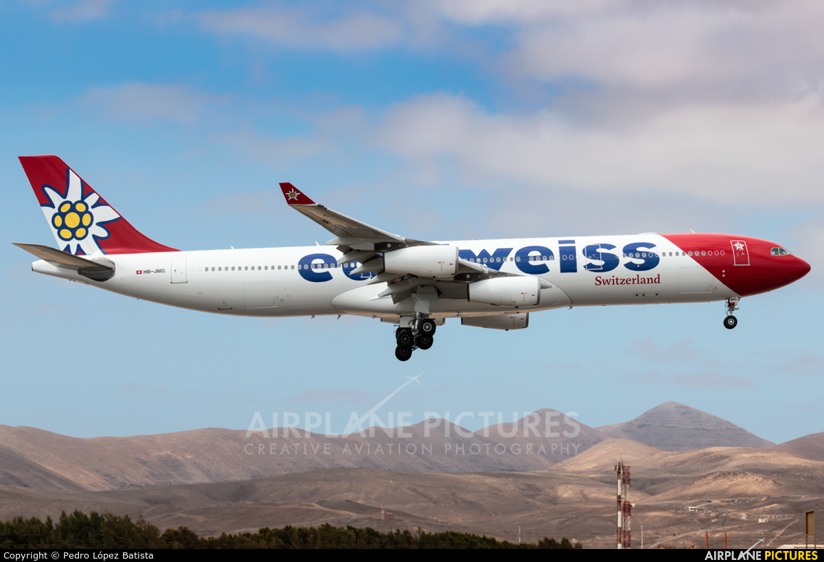 Edelweiss HB-JMG aircraft at Fuerteventura - Puerto del Rosario
