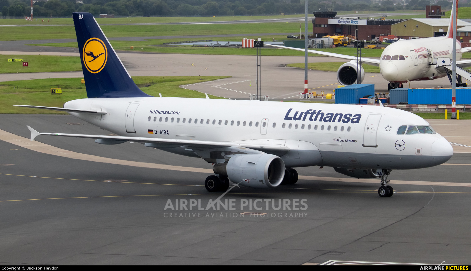 Lufthansa D-AIBA aircraft at Birmingham