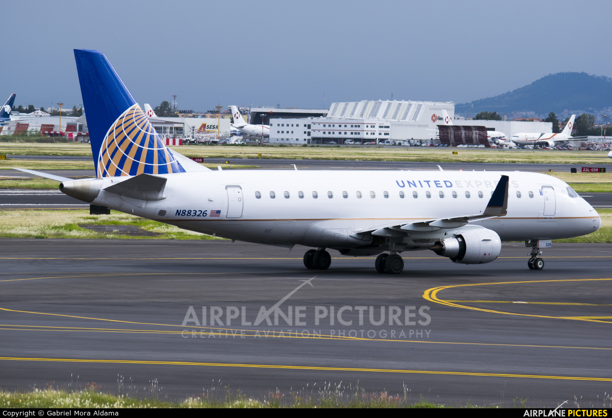 United Express N88326 aircraft at Mexico City - Licenciado Benito Juarez Intl
