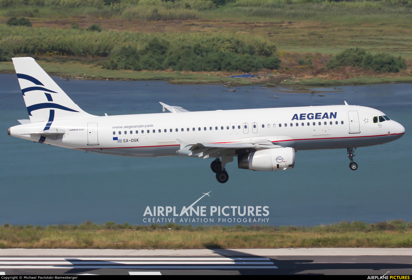 Aegean Airlines SX-DGK aircraft at Corfu - Ioannis Kapodistrias