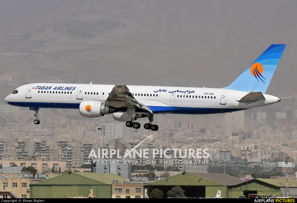 Taban Airlines EP-TBI aircraft at Tehran - Mehrabad Intl