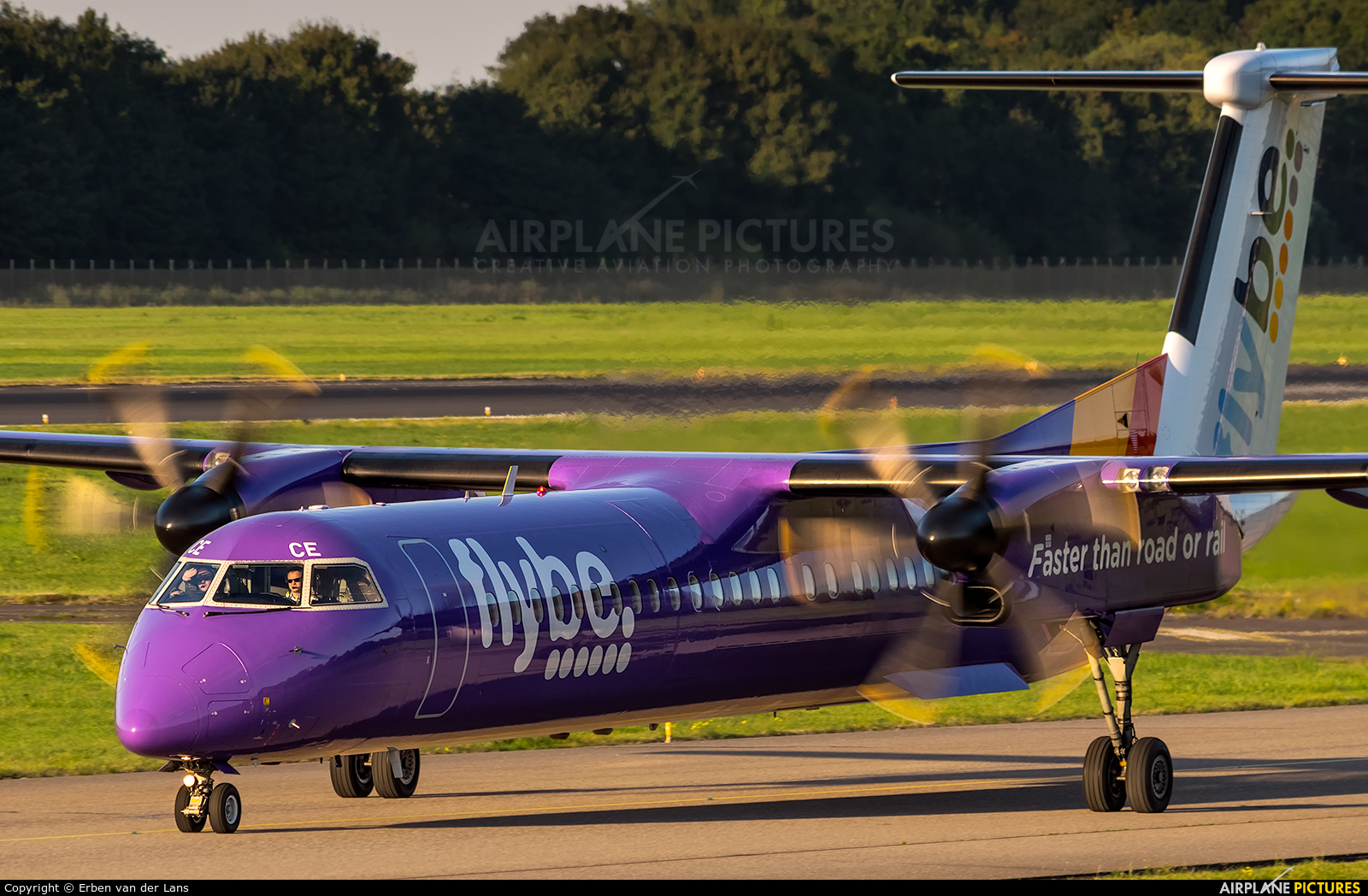 Flybe G-JECE aircraft at Rotterdam
