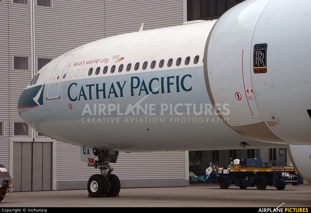 Cathay Pacific B-HQA aircraft at HKG - Chek Lap Kok Intl