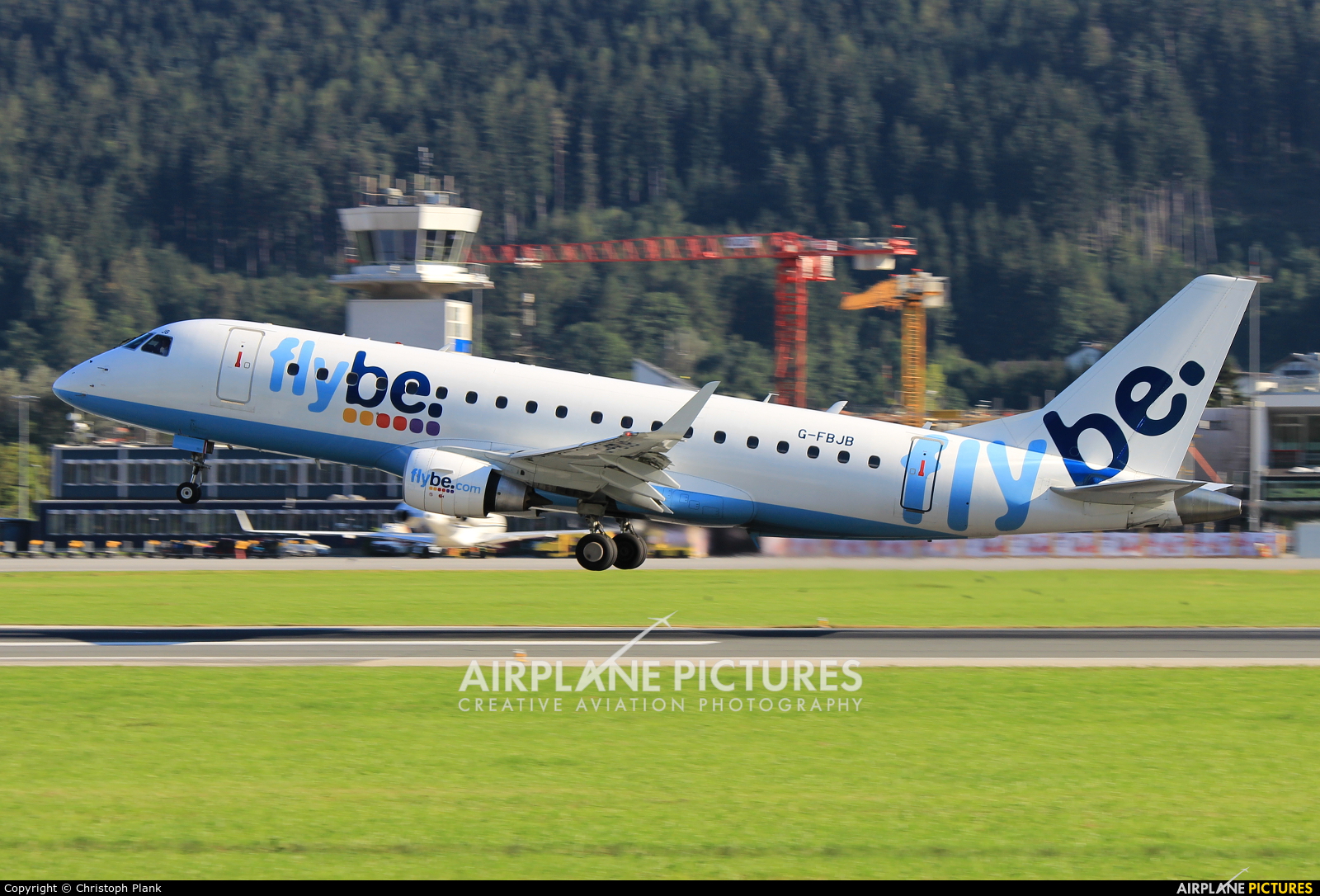 Flybe G-FBJB aircraft at Innsbruck