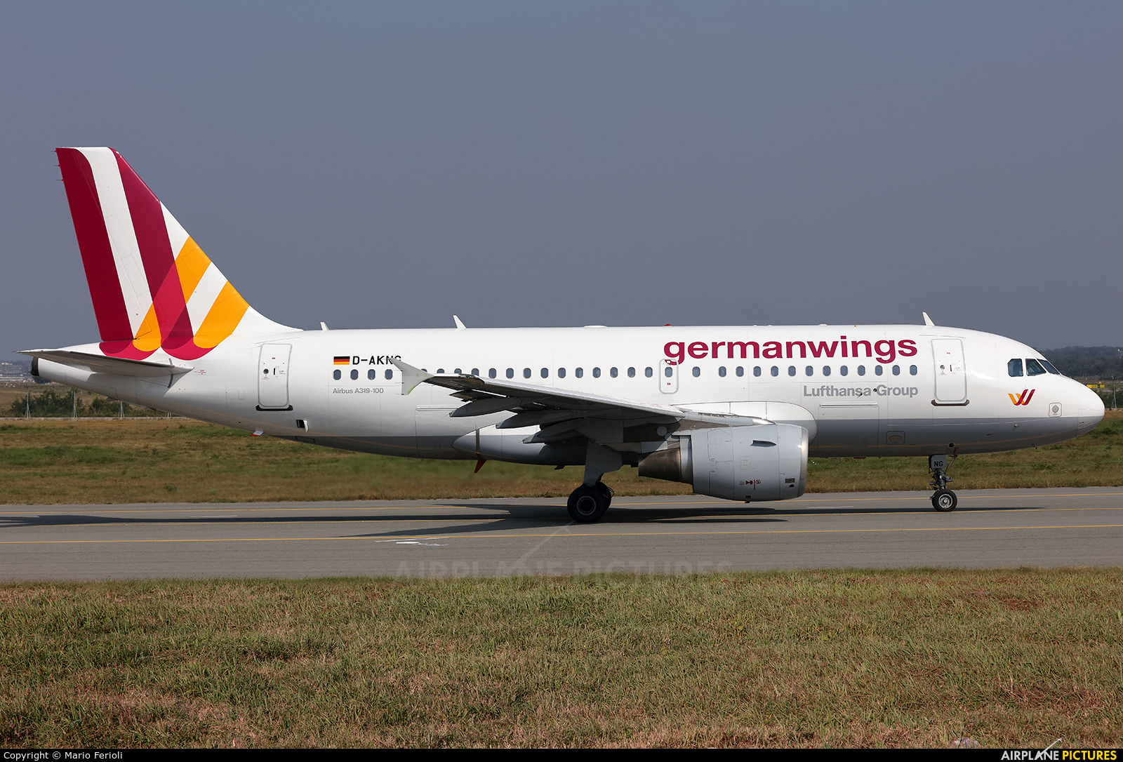 Germanwings D-AKNG aircraft at Milan - Malpensa