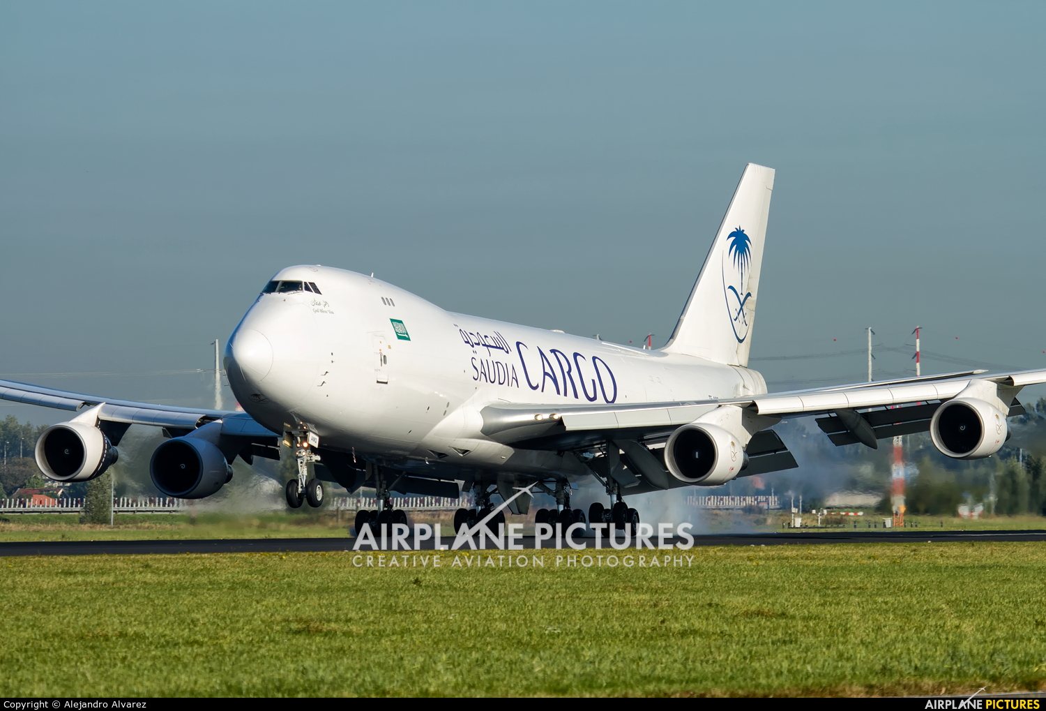 Saudi Arabian Cargo TF-AMQ aircraft at Amsterdam - Schiphol
