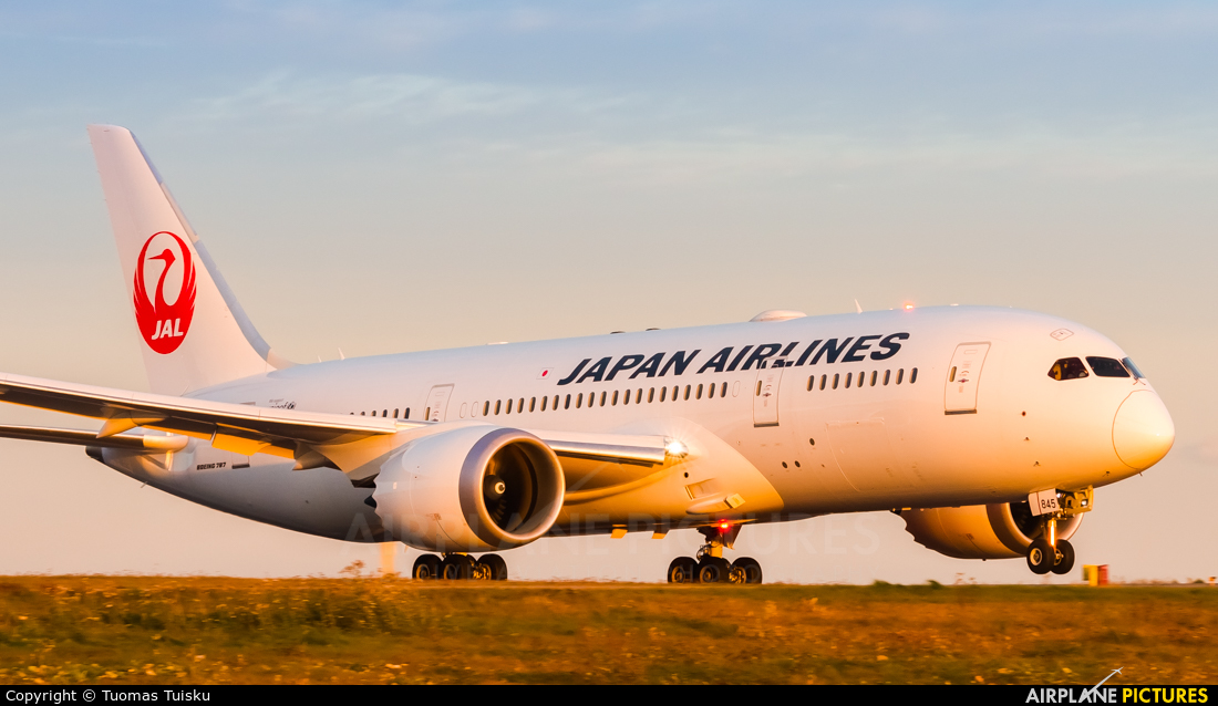 JAL - Japan Airlines JA845J aircraft at Helsinki - Vantaa