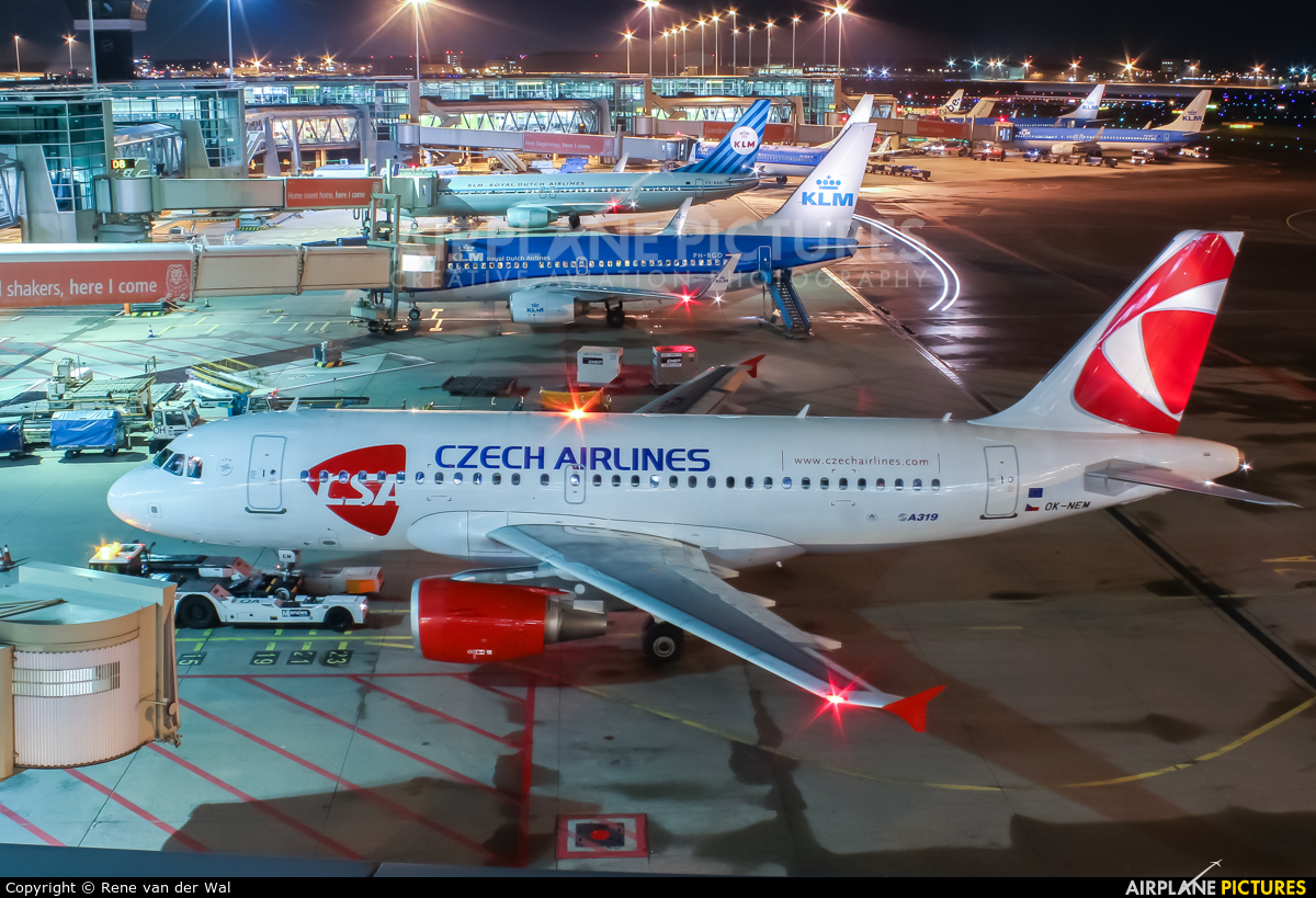 CSA - Czech Airlines OK-NEM aircraft at Amsterdam - Schiphol