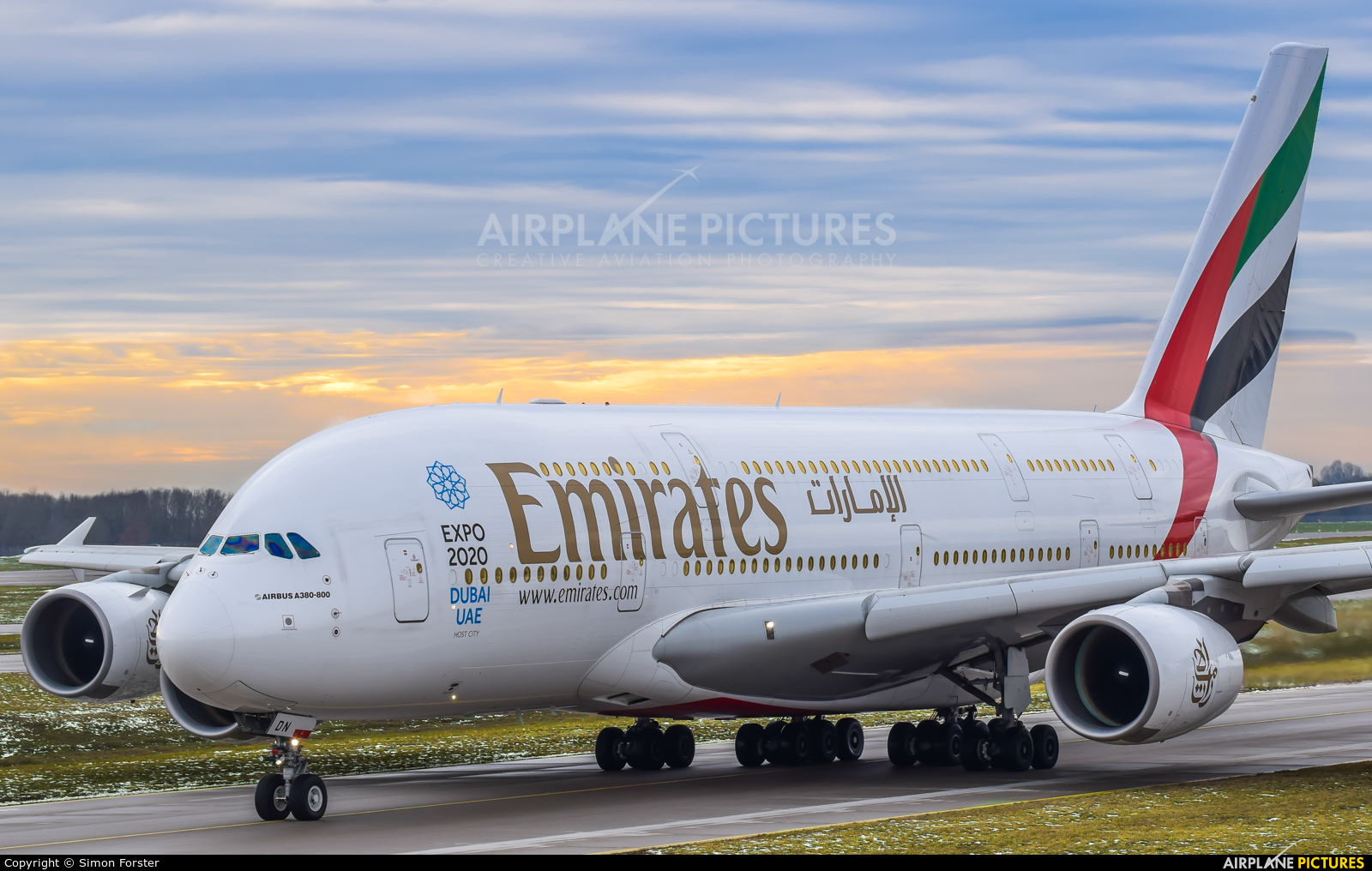 Emirates Airlines A6-EDN aircraft at Munich