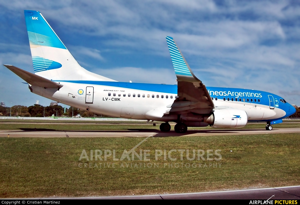 Aerolineas Argentinas LV-CMK aircraft at Buenos Aires - Jorge Newbery
