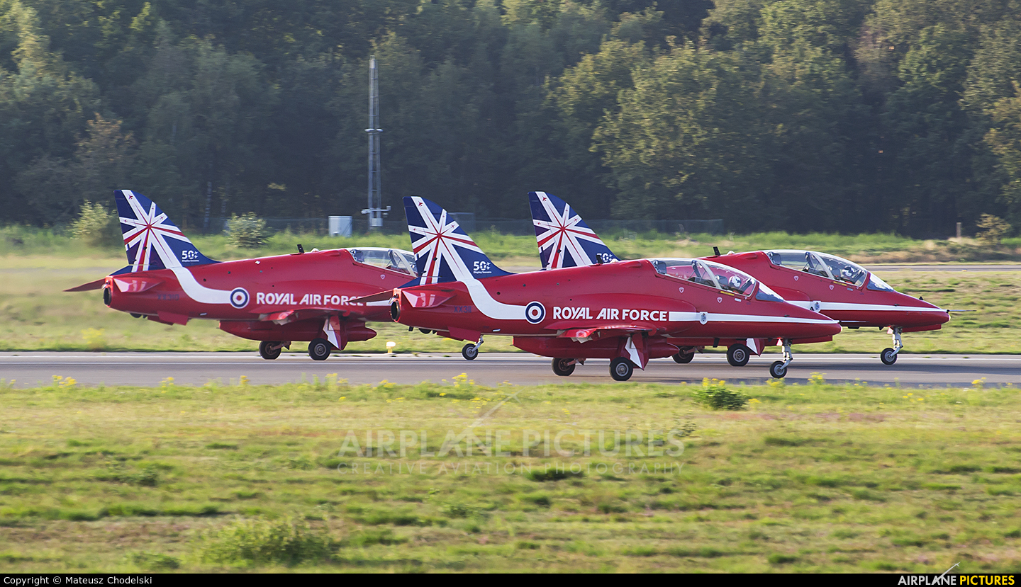 Royal Air Force "Red Arrows" XX311 aircraft at Kleine Brogel