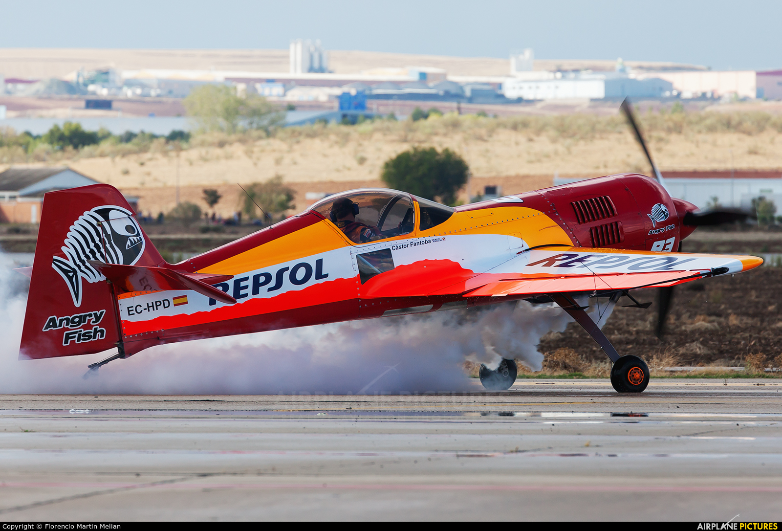 Bravo3/Repsol Team EC-HPD aircraft at Madrid - Torrejon