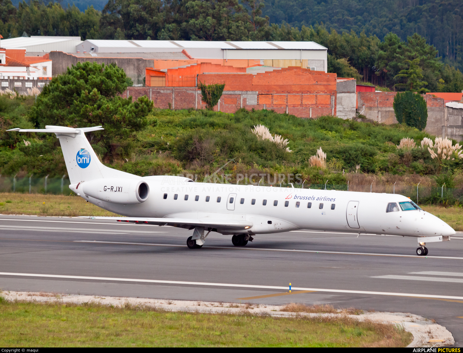 BMI Regional G-RJXI aircraft at La Coruña