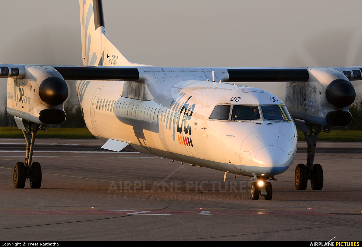 Flybe G-ECOC aircraft at East Midlands