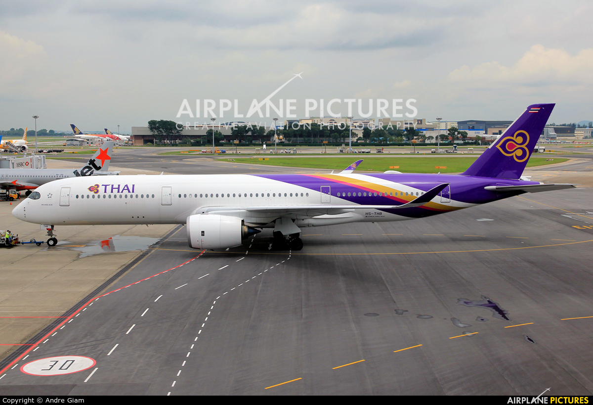 Thai Airways HS-THB aircraft at Singapore - Changi