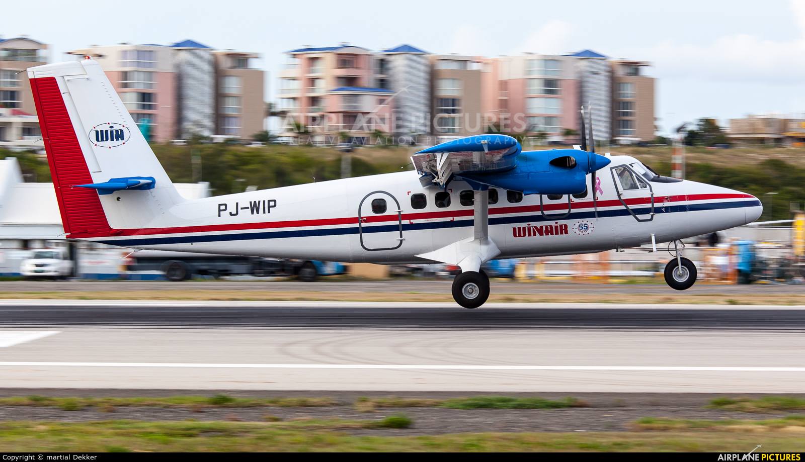 Winair PJ-WIP aircraft at Sint Maarten - Princess Juliana Intl