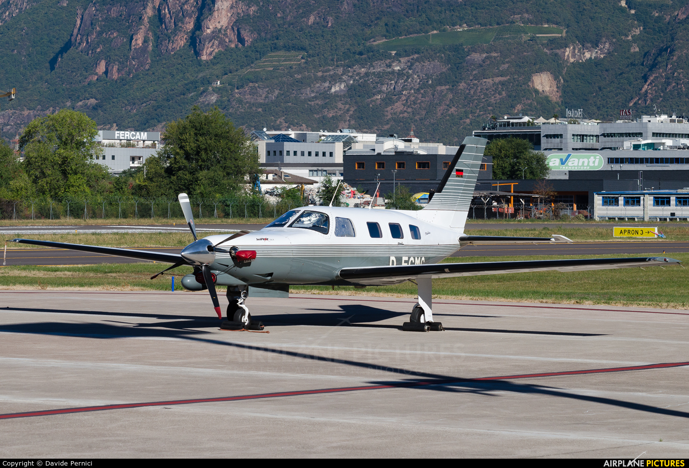 Private D-EGMG aircraft at Bolzano