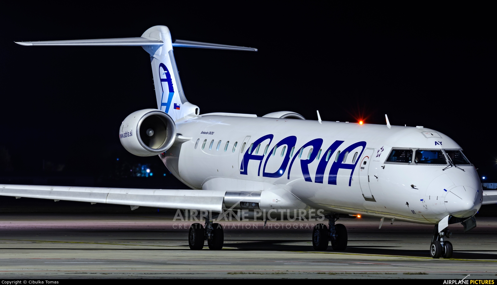 Adria Airways S5-AAY aircraft at Prague - Václav Havel