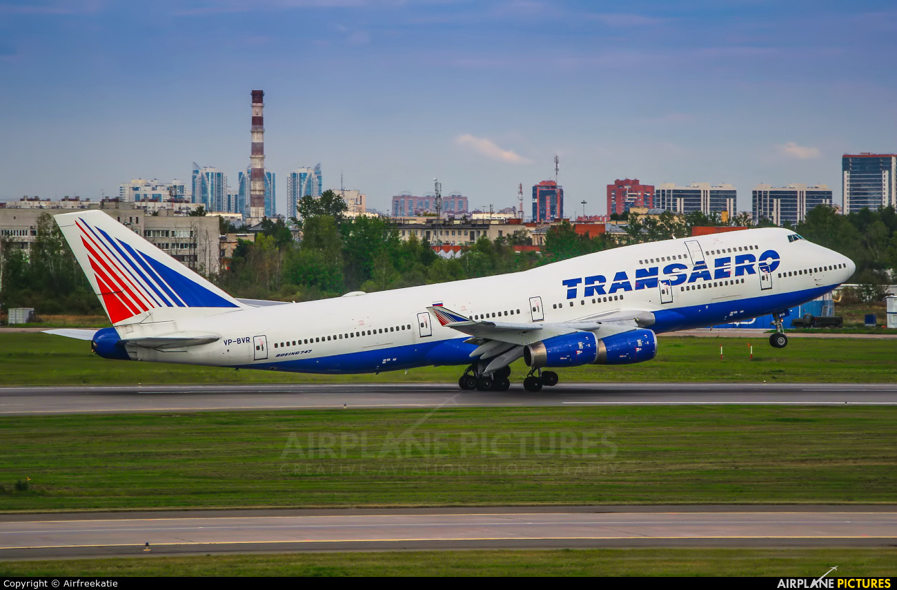 Transaero Airlines VP-BVR aircraft at St. Petersburg - Pulkovo