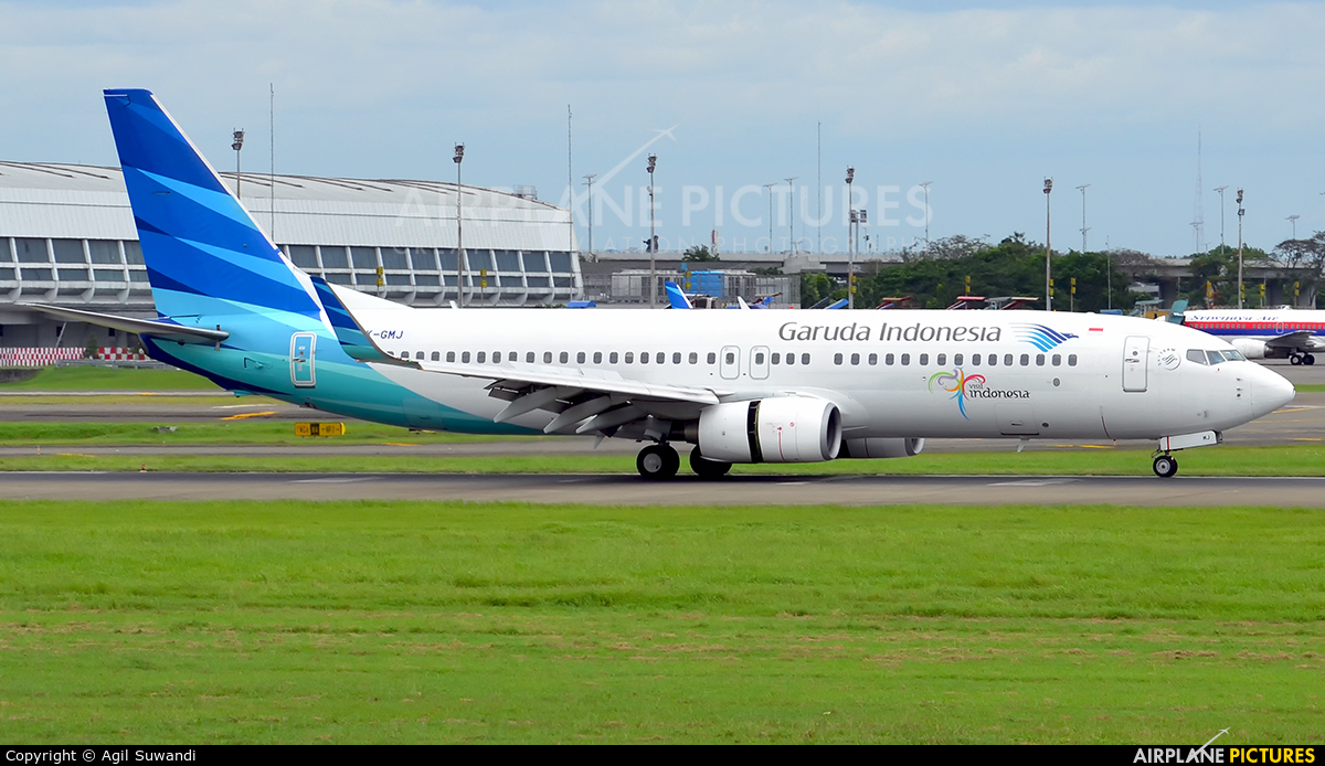 Garuda Indonesia PK-GMJ aircraft at Jakarta - Soekarno-Hatta Intl
