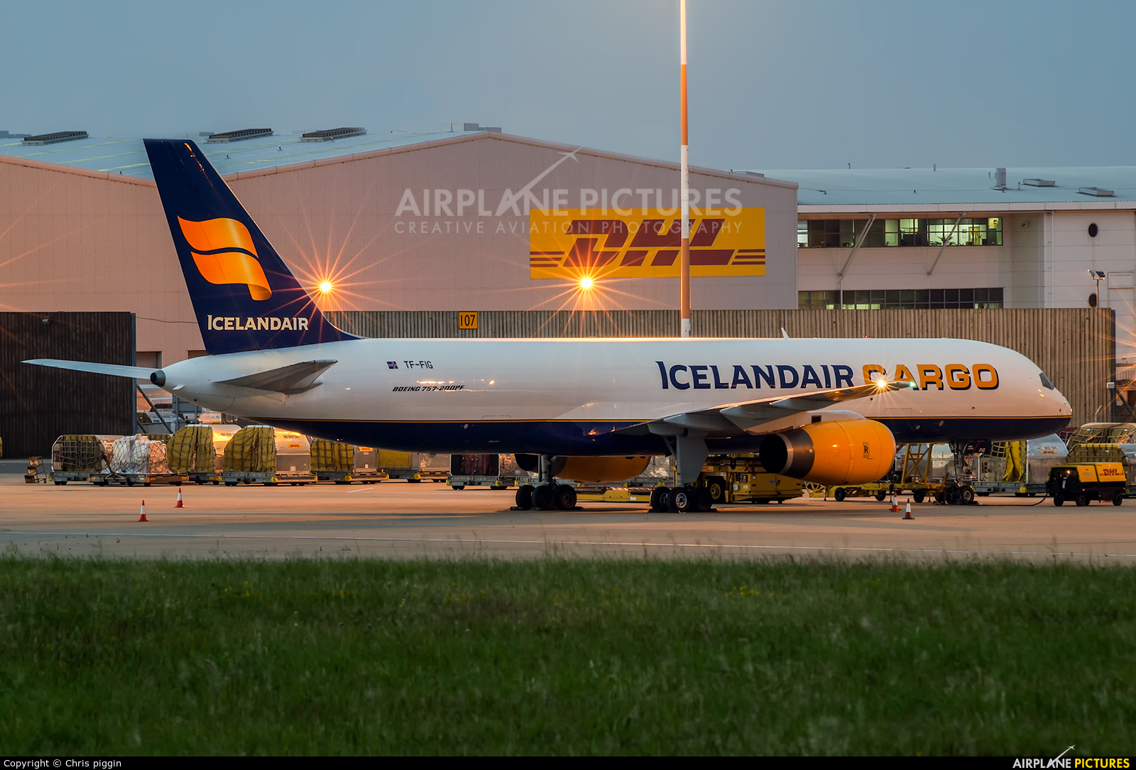Icelandair Cargo TF-FIG aircraft at East Midlands