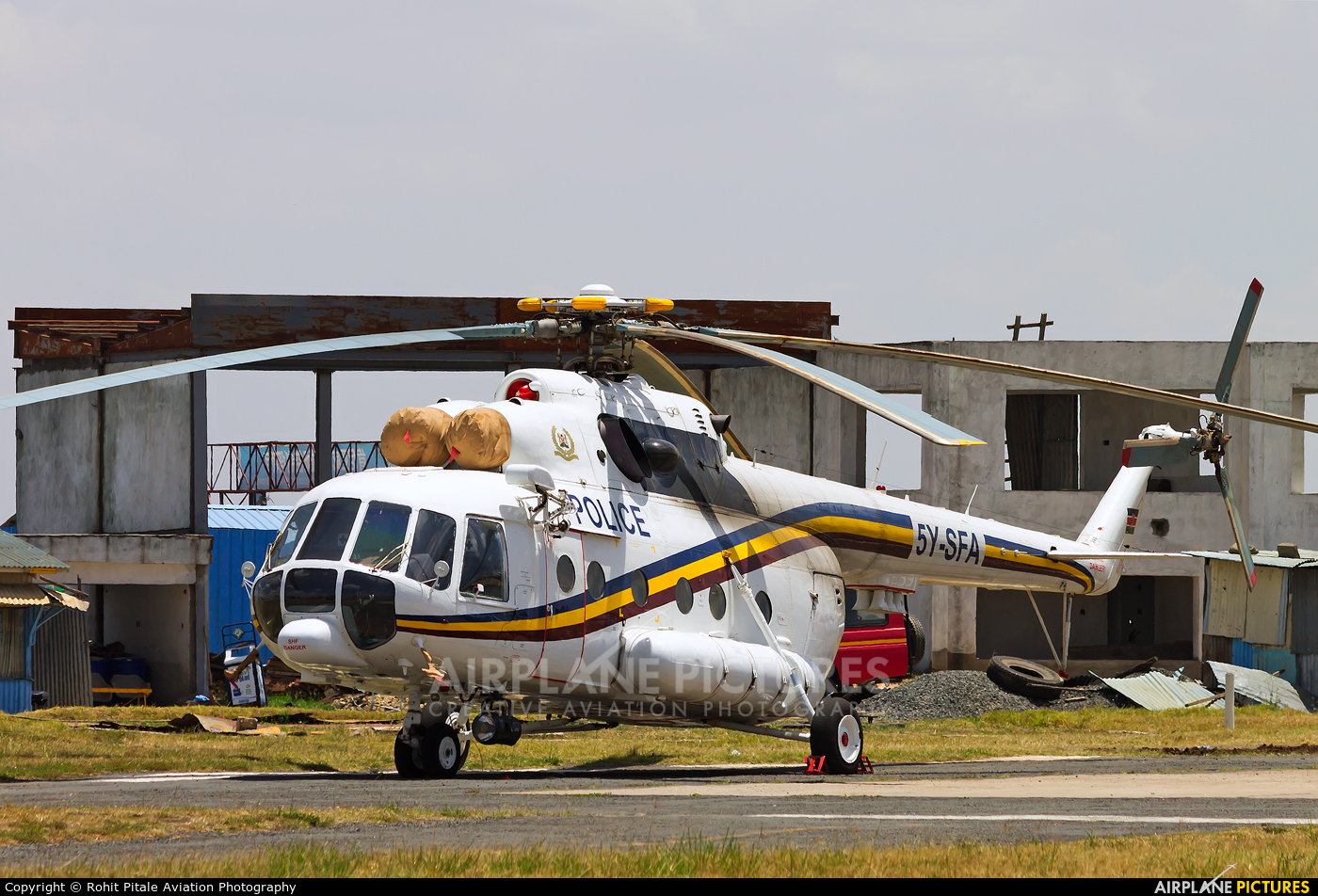 Kenya - Police Services 5Y-SFA aircraft at Wilson