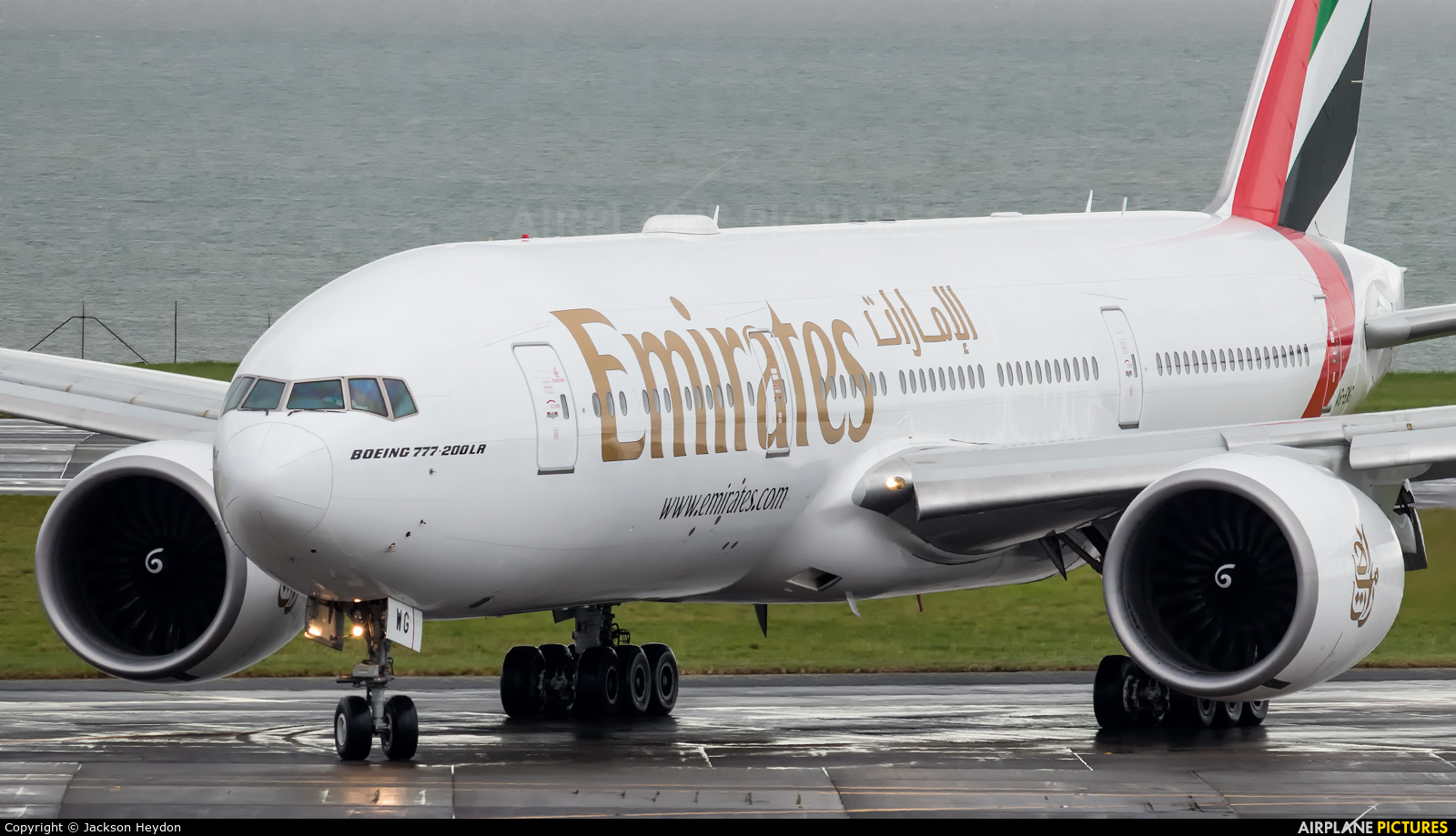 Emirates Airlines A6-EWG aircraft at Auckland Intl