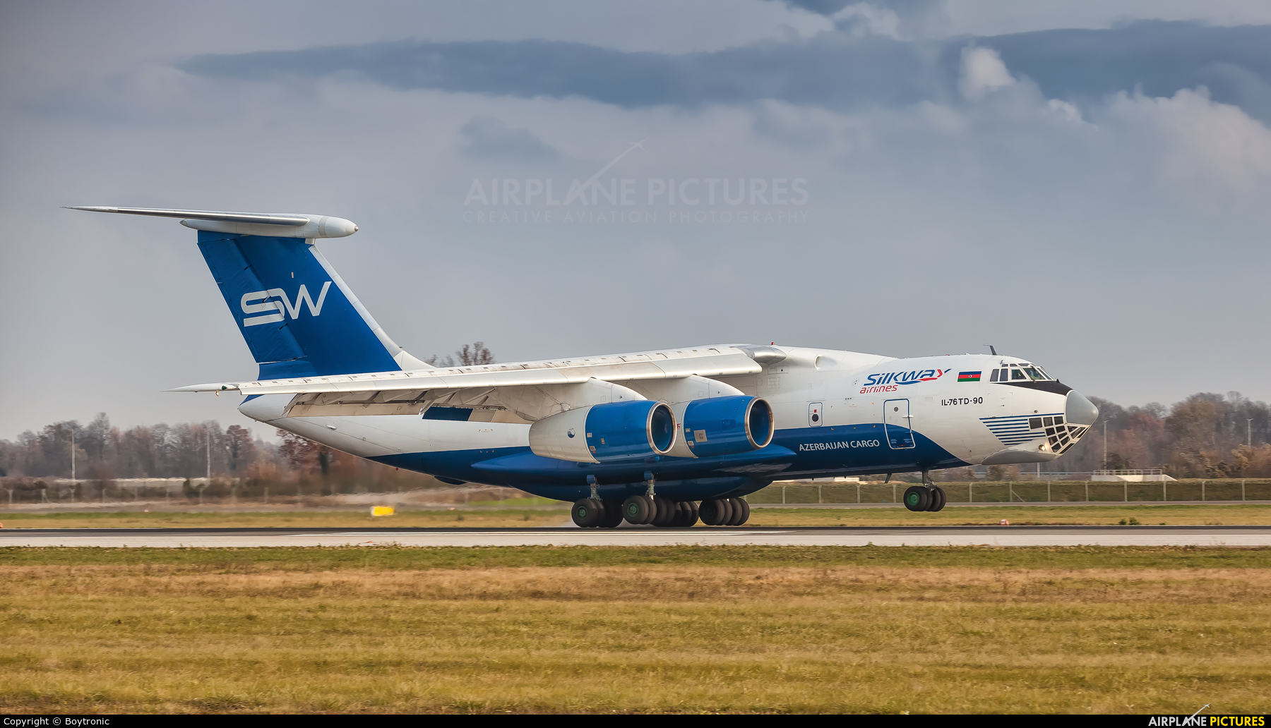Silk Way Airlines 4K-AZ100 aircraft at Zagreb