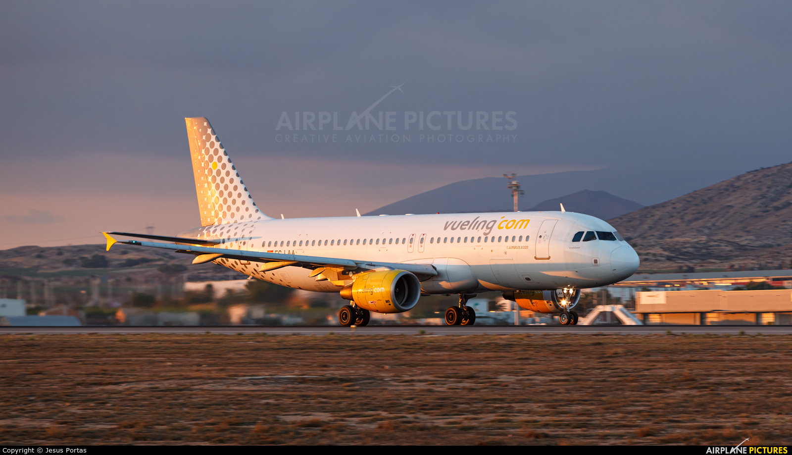 Vueling Airlines EC-LAA aircraft at Alicante - El Altet
