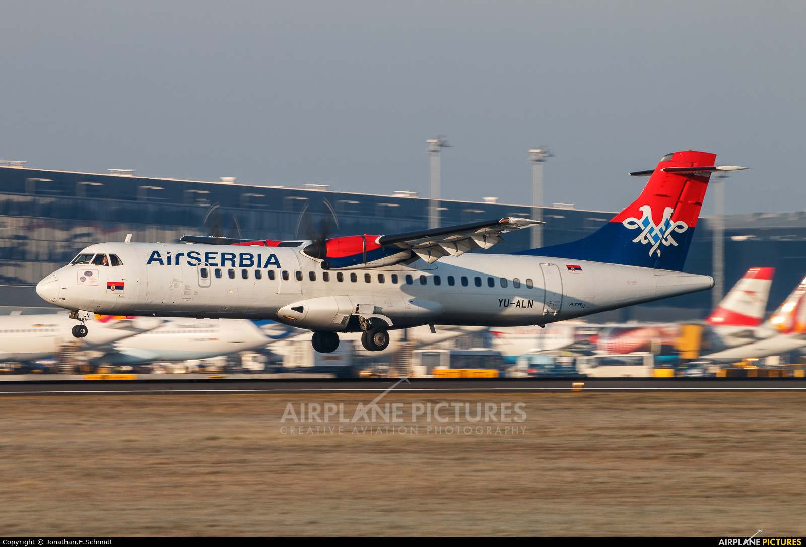 Air Serbia YU-ALN aircraft at Vienna - Schwechat