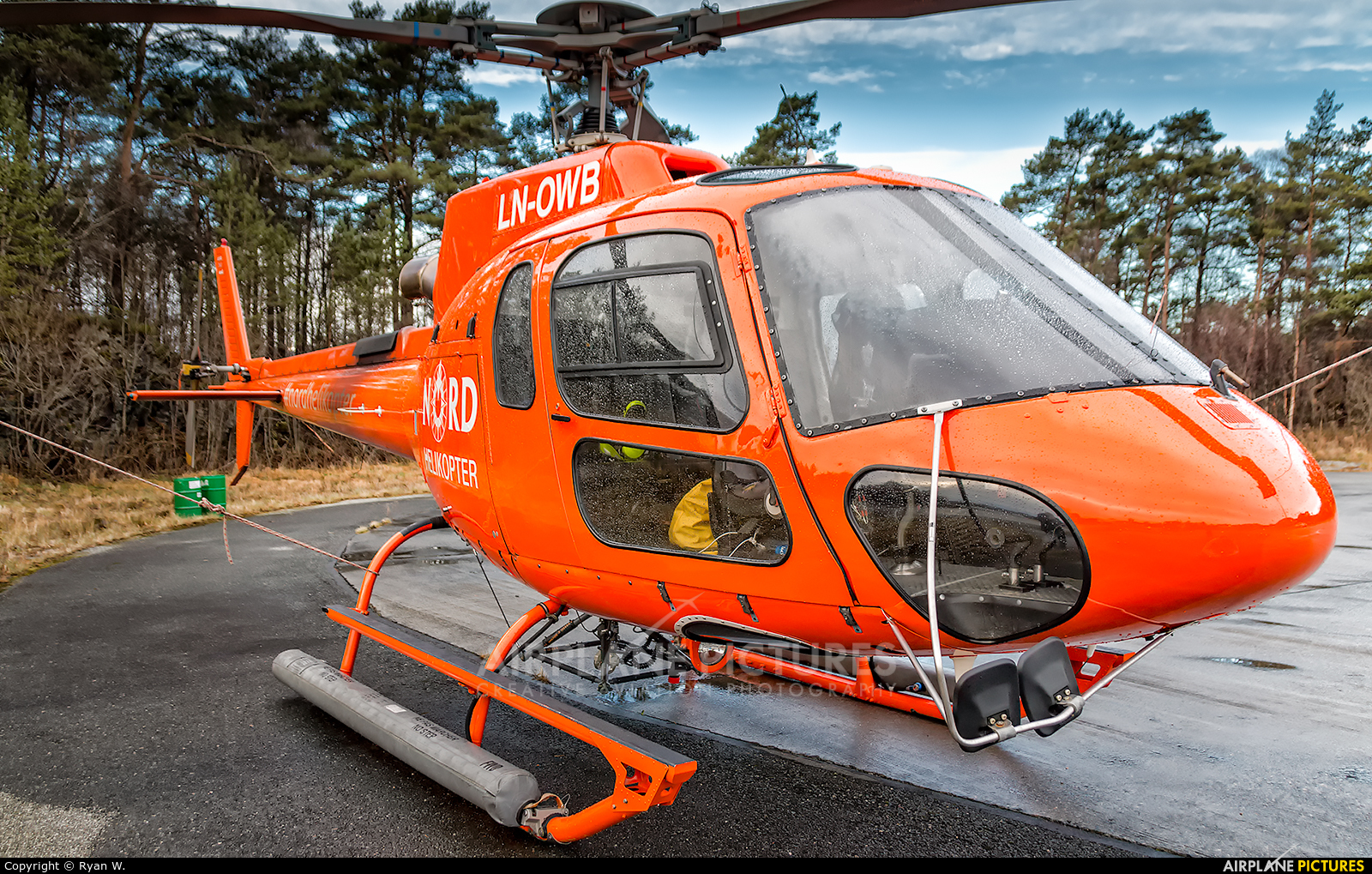 Nord Helikopter AS LN-OWB aircraft at Bergen - Flesland