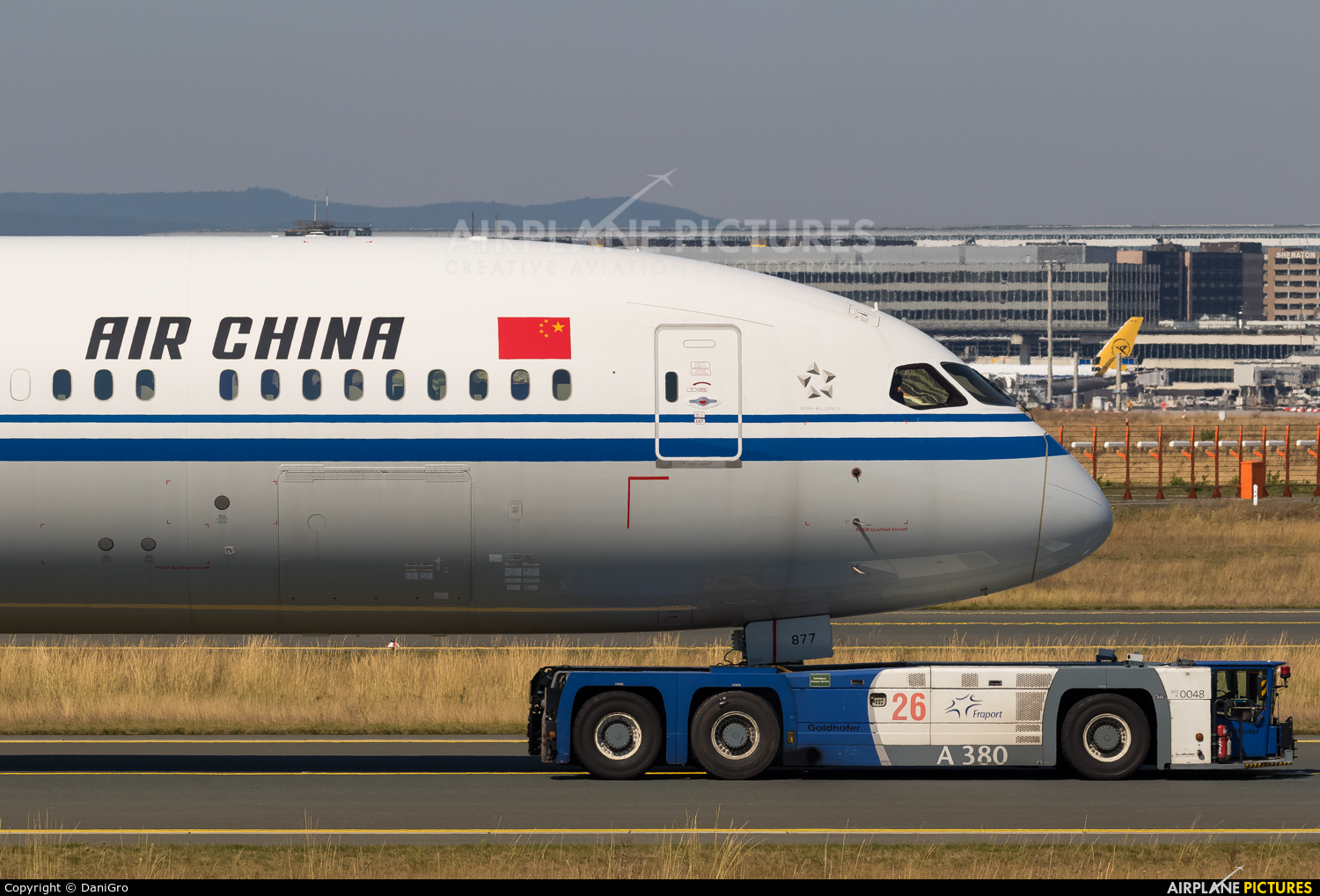 Air China B-7877 aircraft at Frankfurt
