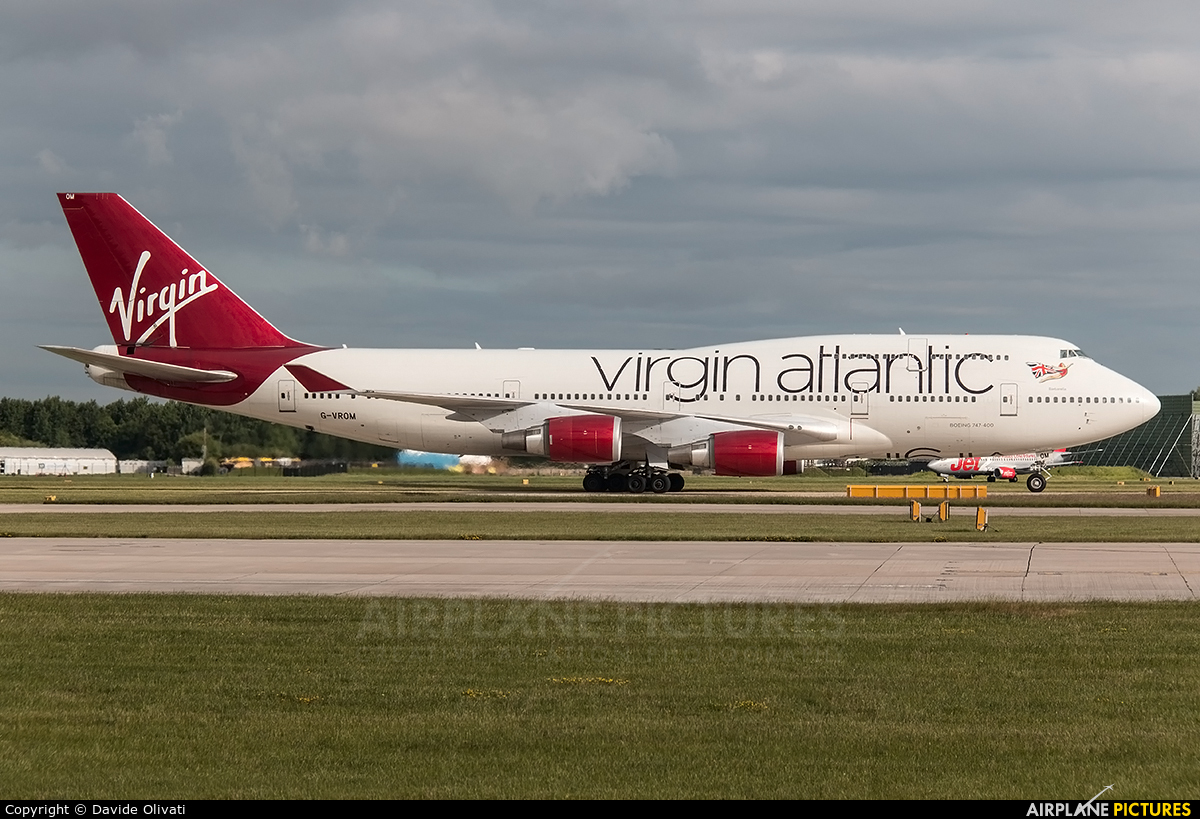 Virgin Atlantic G-VROM aircraft at Manchester