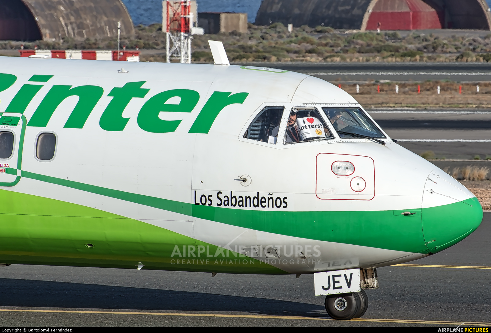 Binter Canarias EC-JEV aircraft at Las Palmas de Gran Canaria