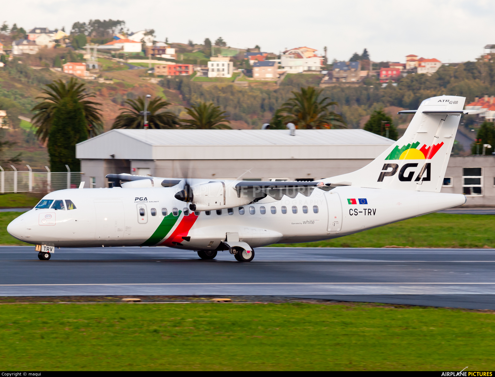 PGA Portugalia CS-TRV aircraft at La Coruña