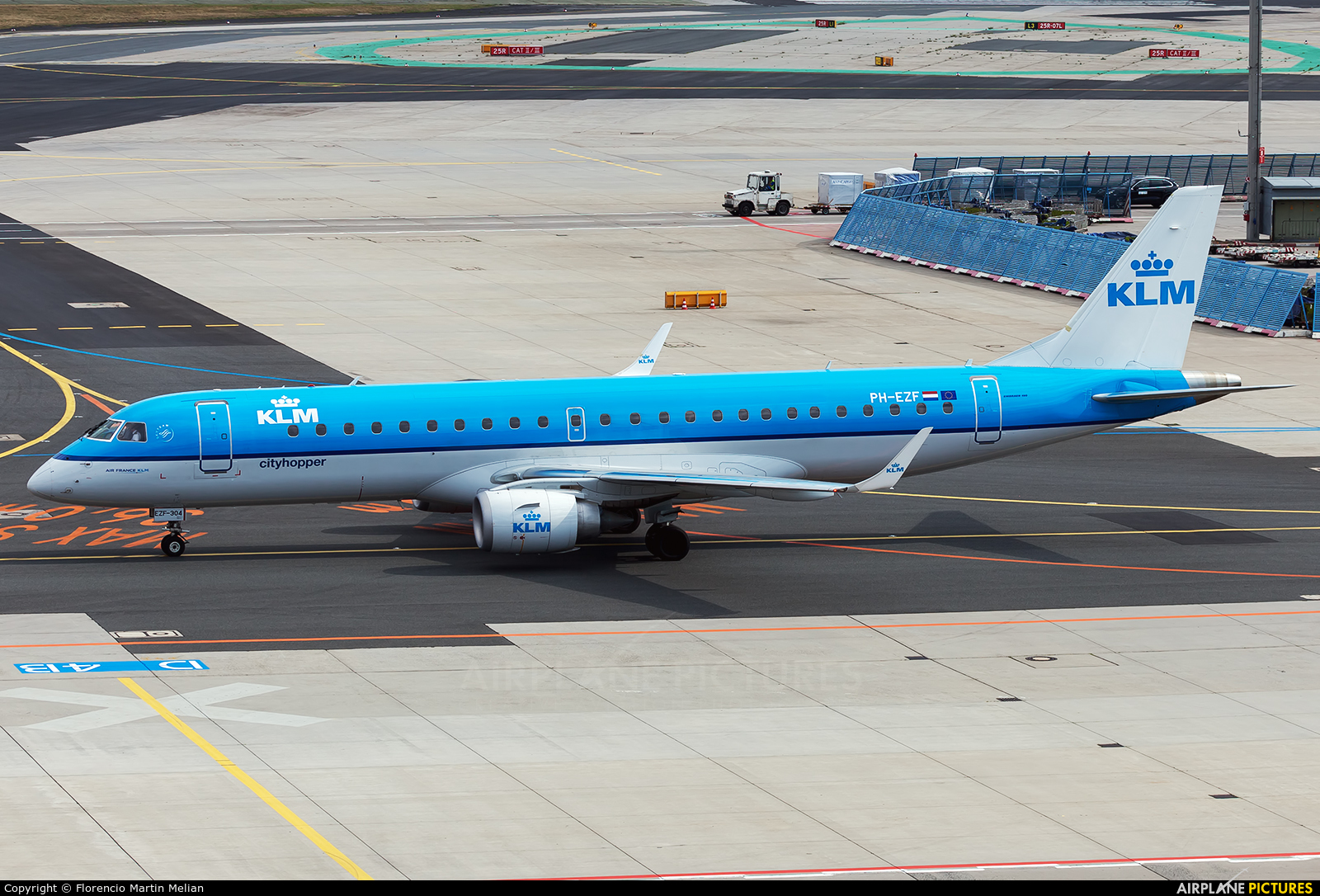 KLM Cityhopper PH-EZF aircraft at Frankfurt