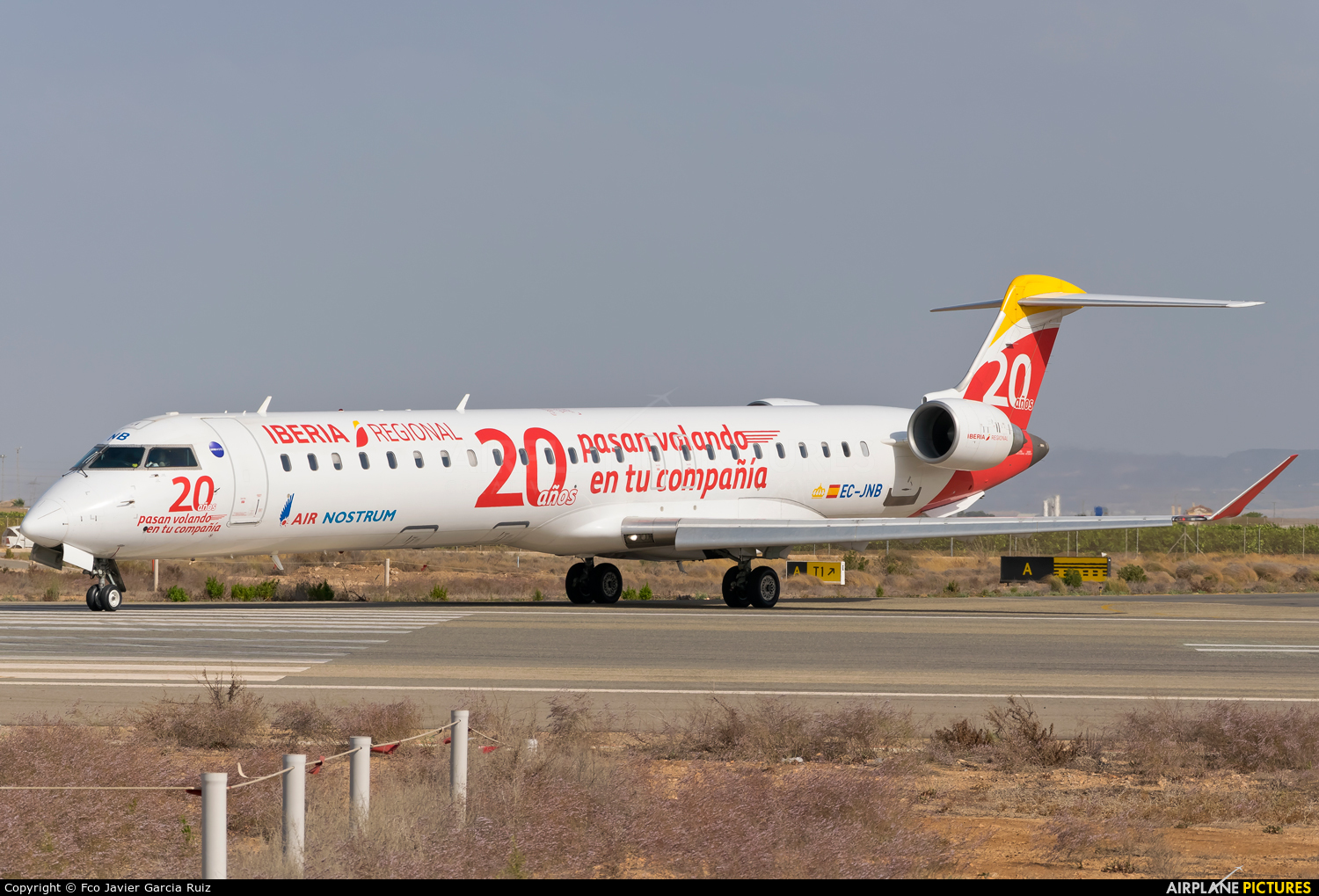 Air Nostrum - Iberia Regional EC-JNB aircraft at Murcia - San Javier