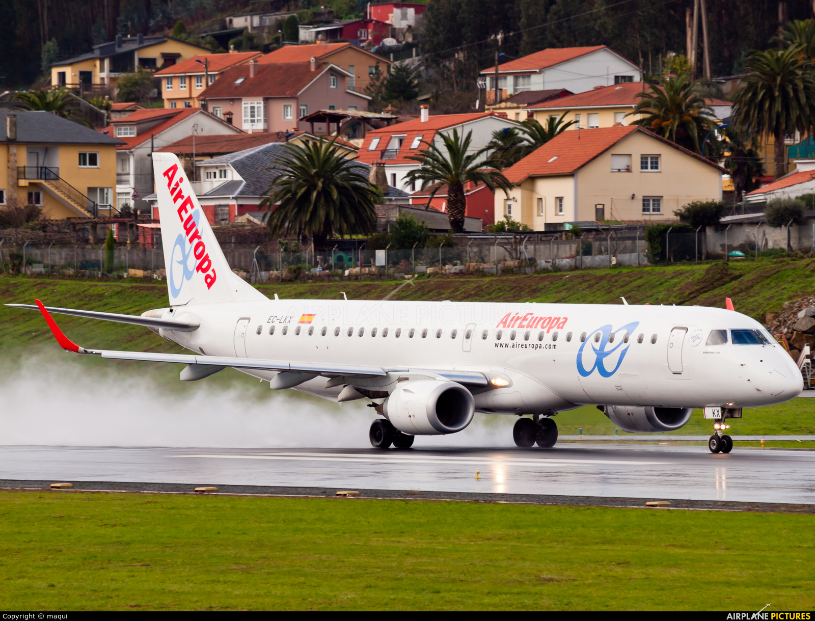 Air Europa EC-LKX aircraft at La Coruña
