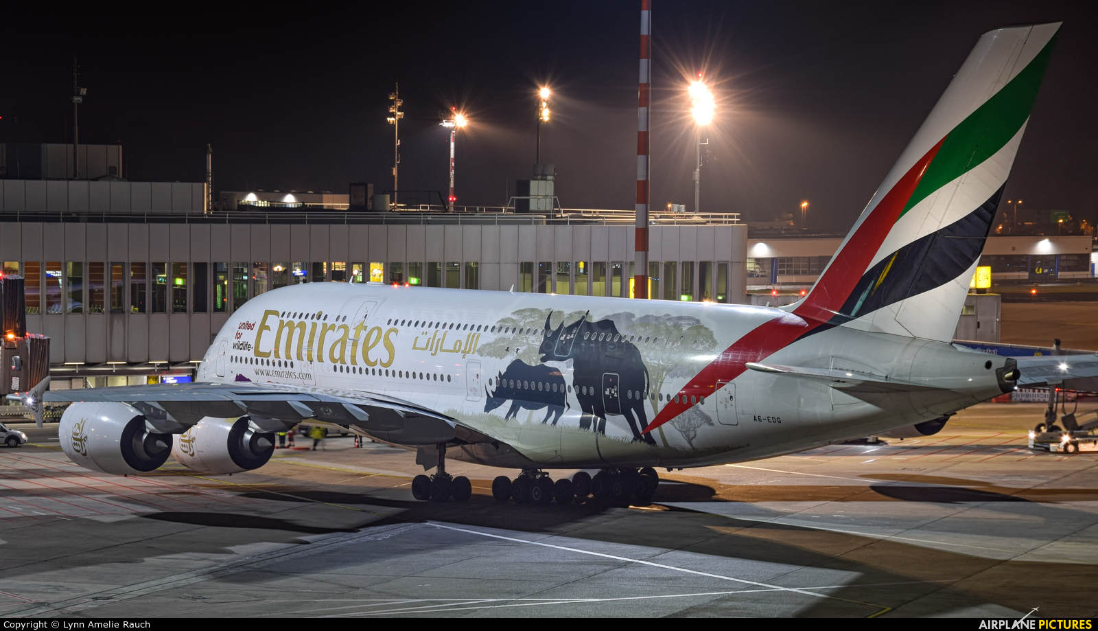 Emirates Airlines A6-EDG aircraft at Düsseldorf