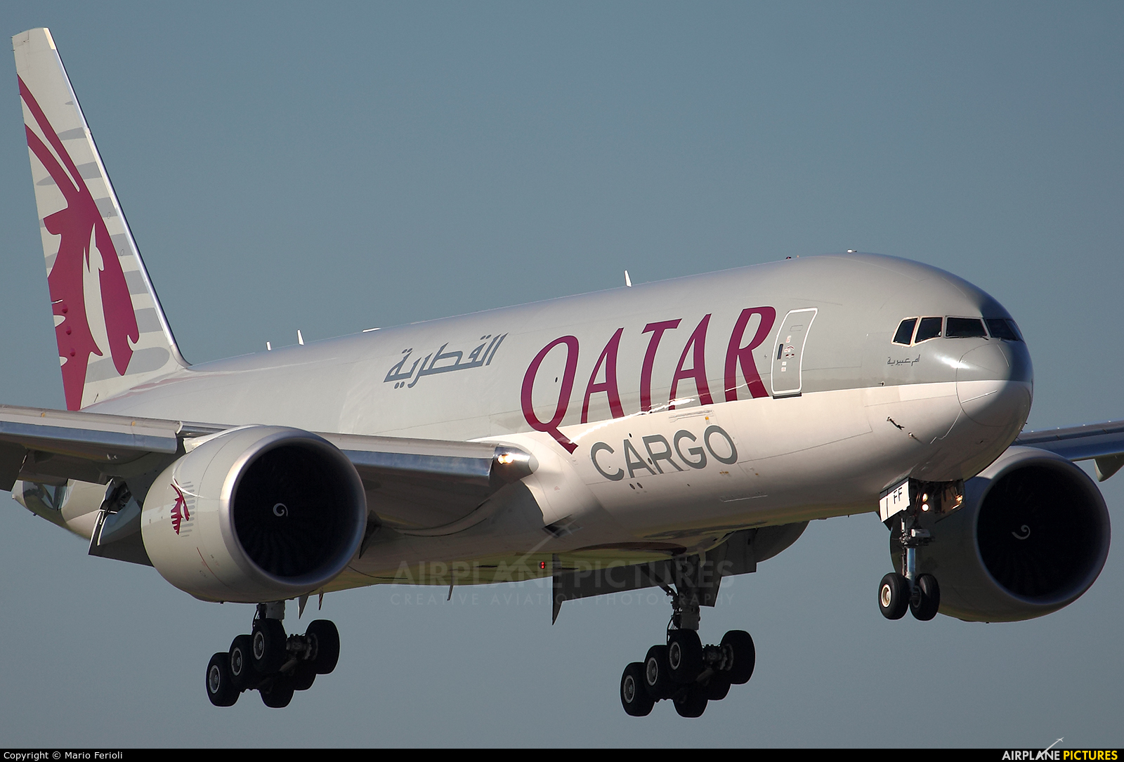 Qatar Airways Cargo A7-BFF aircraft at Milan - Malpensa