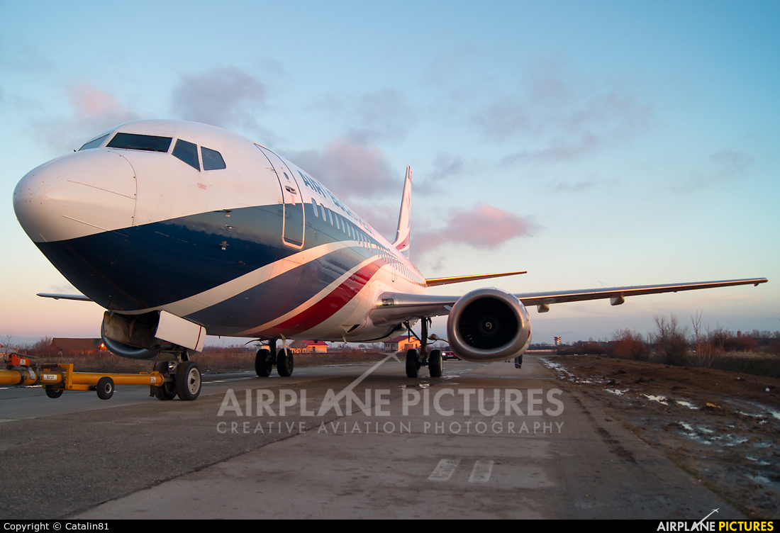 Air Bucharest YR-TIB aircraft at Craiova
