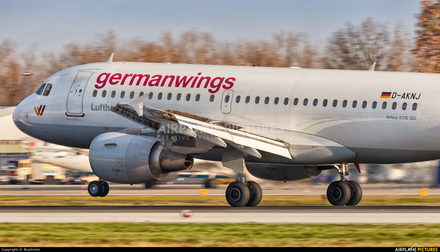 Germanwings D-AKNJ aircraft at Zagreb